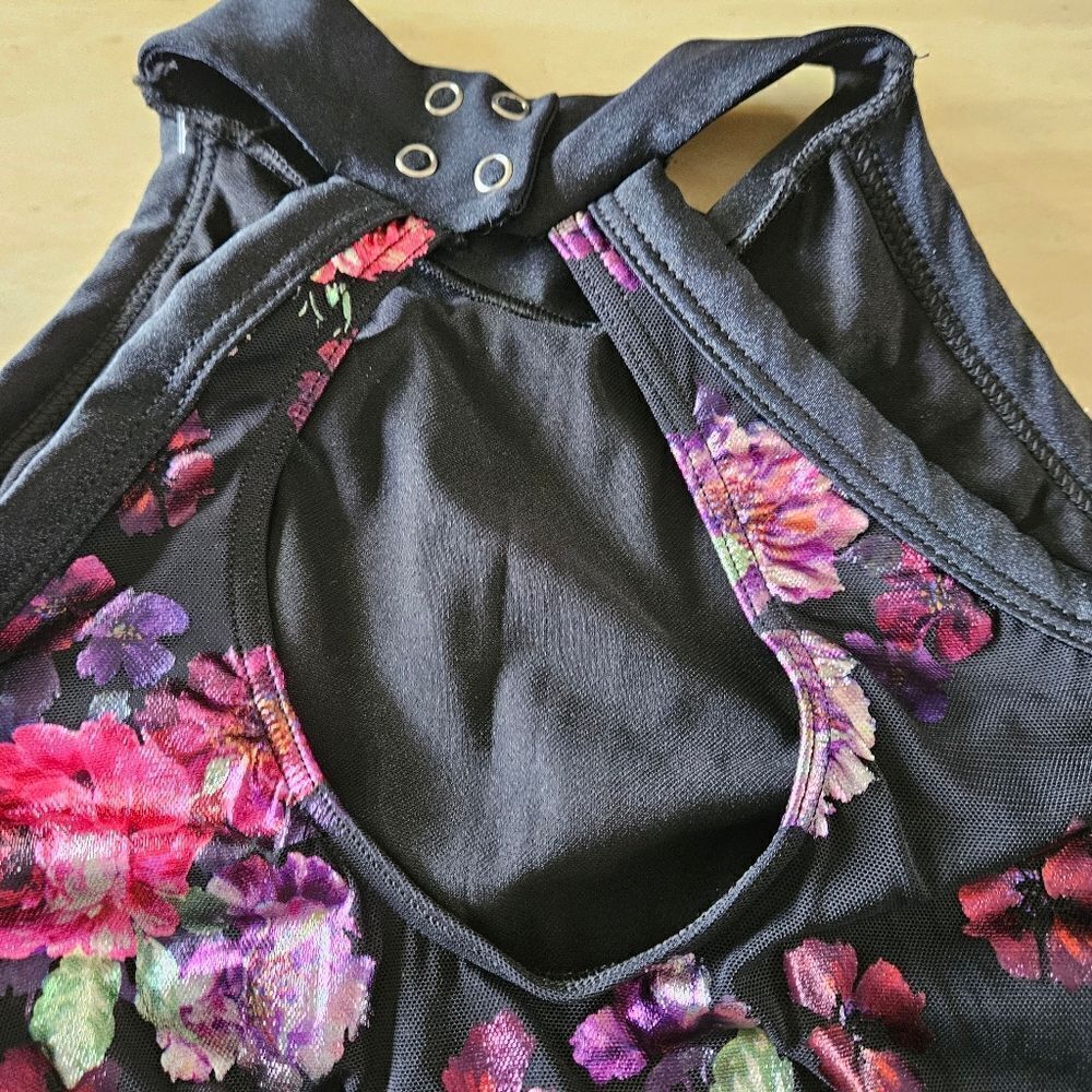 Weissman NWOT adult XXL floral dance costume lyrical contemporary tap solo - Picture 11 of 13